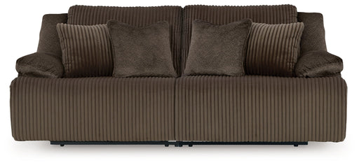 Signature Design by Ashley® Top Tier 2-piece reclining sectional with plush cushions and wide armrests, perfect for lounging.