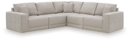 Benchcraft® Next-Gen Gaucho 5-piece stationary sectional sofa with plush cushions and modern design, shown in a spacious living room setting.