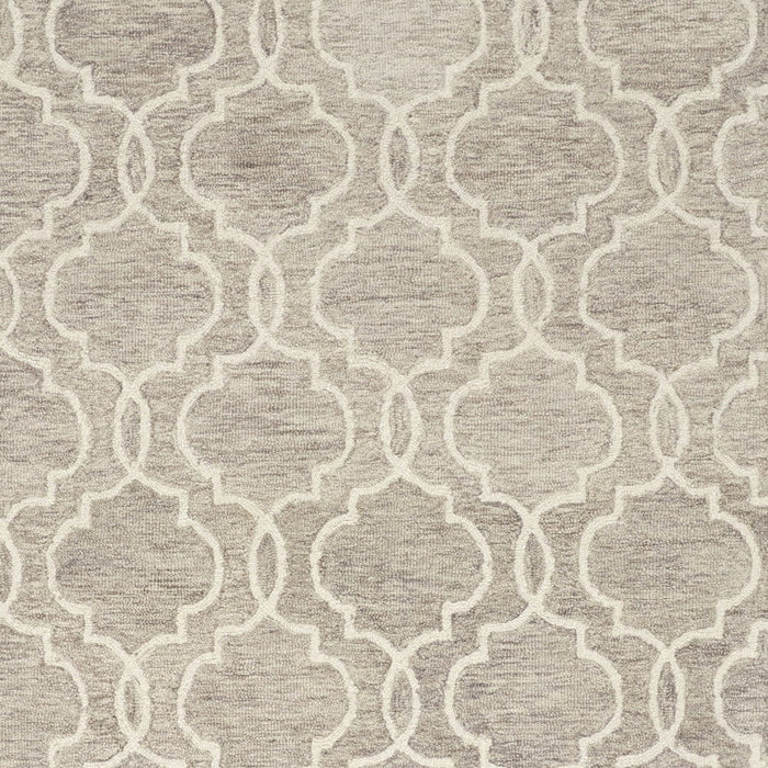 12' X 15' Wool Floral Hand Tufted Area Rug - Brown And Ivory