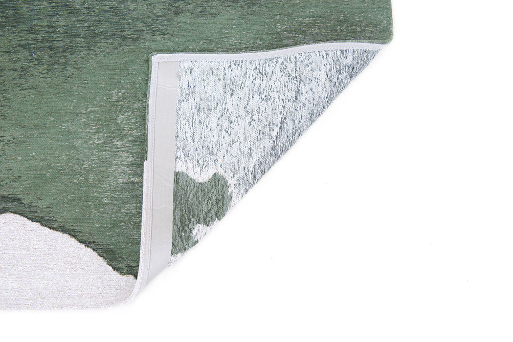 6' x 9' Abstract Non Skid Area Rug - Gray And Green