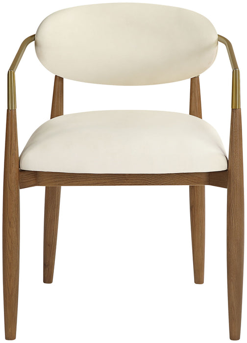 Riccio - Dining Arm Chair (Set of 2) - Walnut Frame