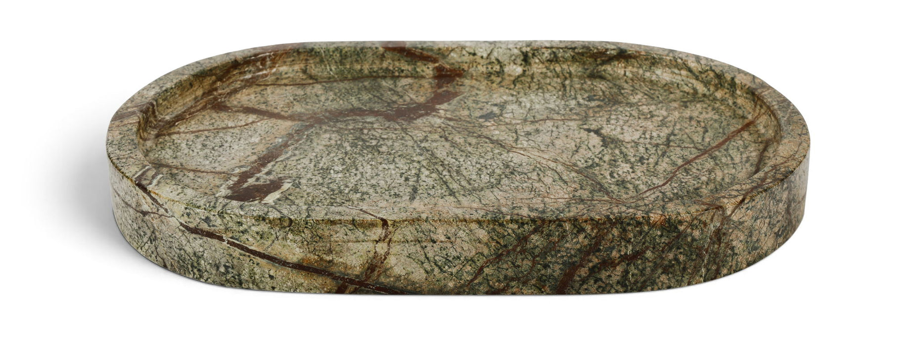 Ophelia genuine marble tray by Meridian Furniture, showcasing a sleek rectangular tray with elegant marble surface and gold accents.