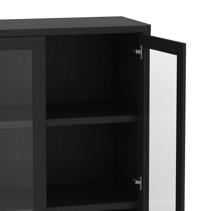 Manhattan Rivington - Bookcase Cabinet With Glass Doors