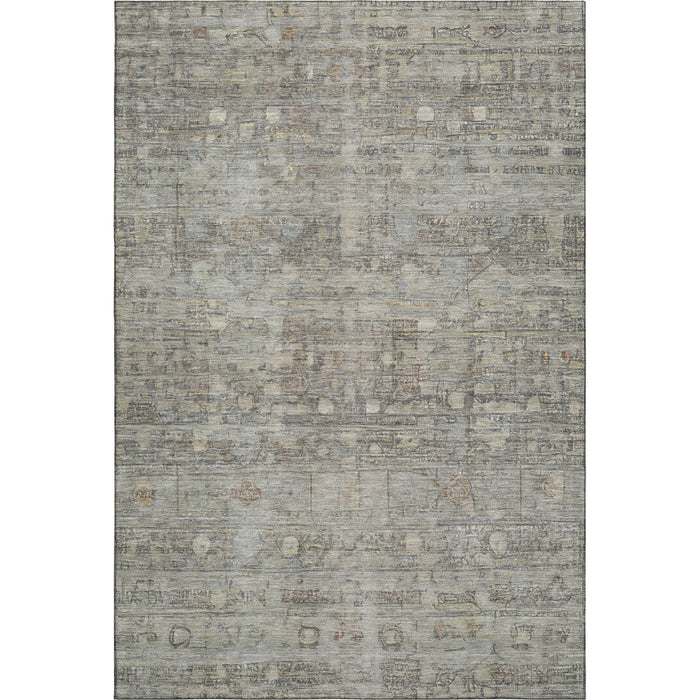 10' X 14' Geometric Washable Area Rug With UV Protection (700763) - Taupe / Beige