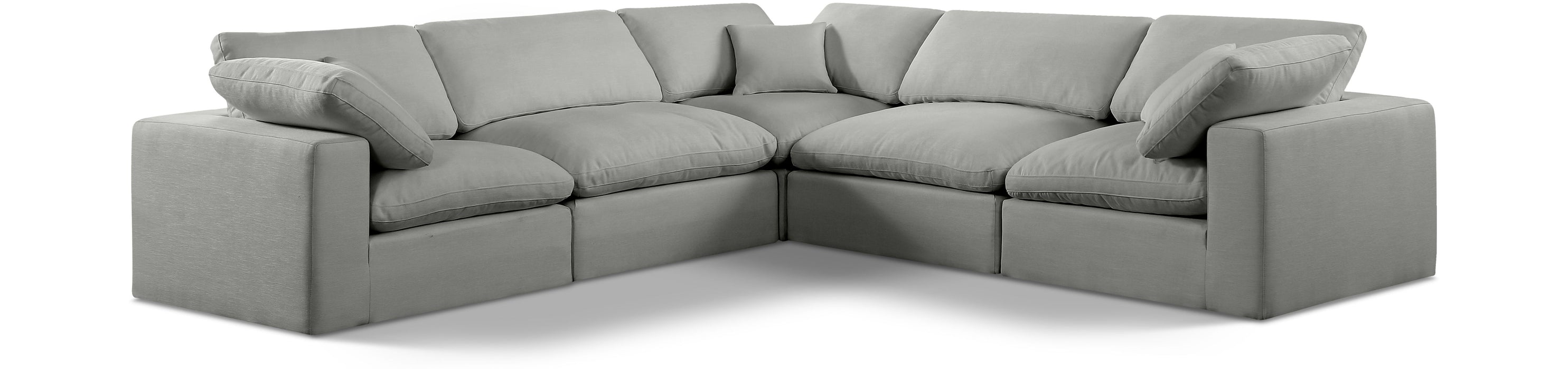 Comfy - 5 Piece Linen Modular Corner Sectional