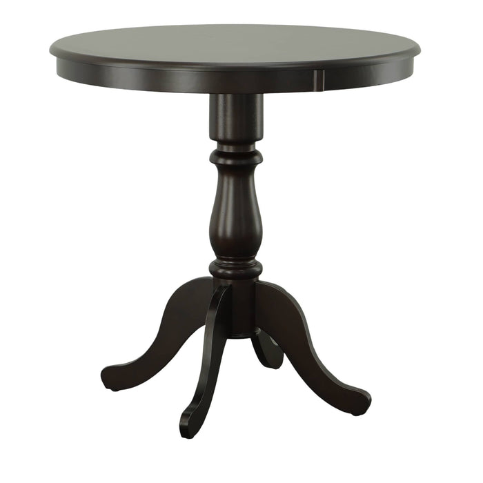 Solid Wood Rounded Bar Table - Espresso