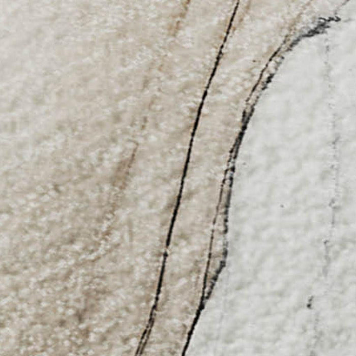 3' X 5' Abstract Washable Area Rug With UV Protection (647153) - Ivory / Beige