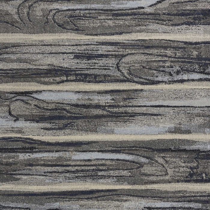 10' x 13' Machine Woven Abstract Brushstroke Indoor Area Rug - Gray