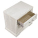 Giga antique white 2-drawer storage nightstand, bedroom accent furniture with a classic design and wooden finish.