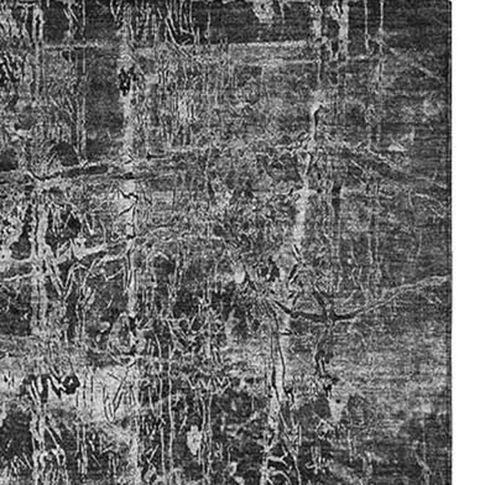 10' X 14' Abstract Washable Area Rug With UV Protection (649030) - Gray / Ivory