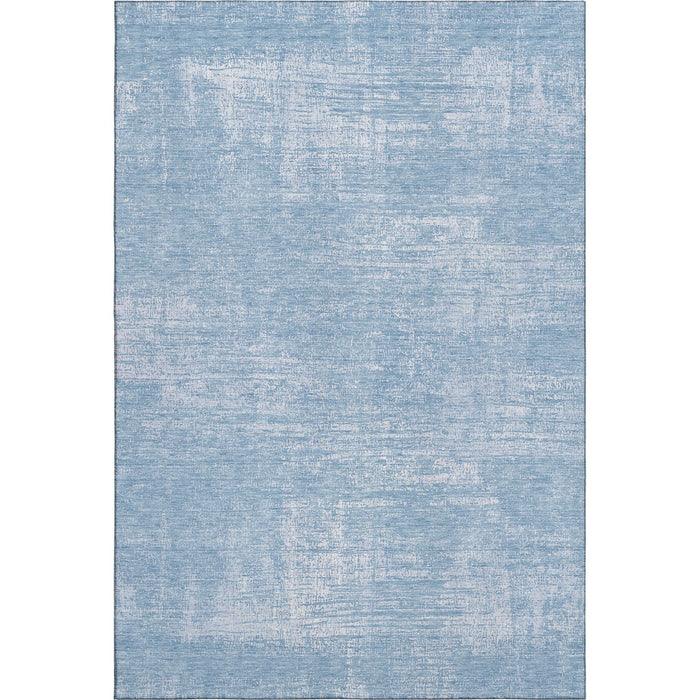 10' X 14' Abstract Washable Area Rug With UV Protection (667120) - Blue / Ivory