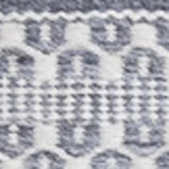 8' X 11' Striped Hand Woven Area Rug (661332) - Gray / White