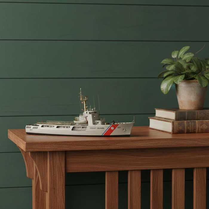 Hand Painted Model Boat (624399) - White