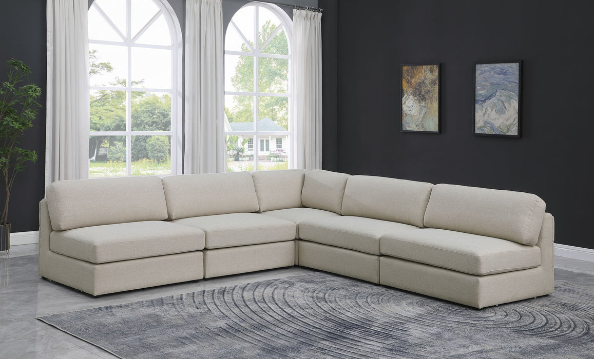 Beckham - 5 Piece Modular Corner Armless Sectional