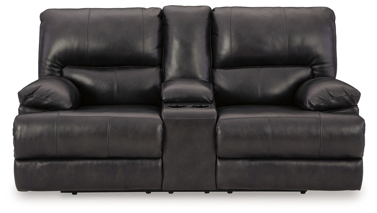 Mountainous - Power Reclining Loveseat With Console /Adj Headrest - Eclipse
