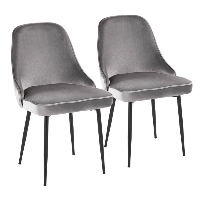 Marcel - Dining Chair (Set of 2) - Black Legs & Fabric