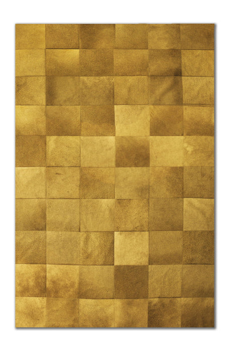 5' X 8' Cowhide Patchwork Area Rug (544483) - Tan
