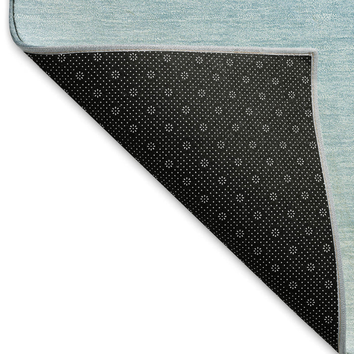 9' X 12' Nautical Washable Area Rug With UV Protection (645366) - Caribbean Blue / Emerald / Beige