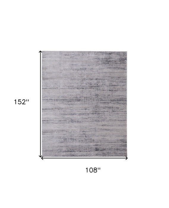 9' x 13' Power Loom Area Rug - Gray And Ivory