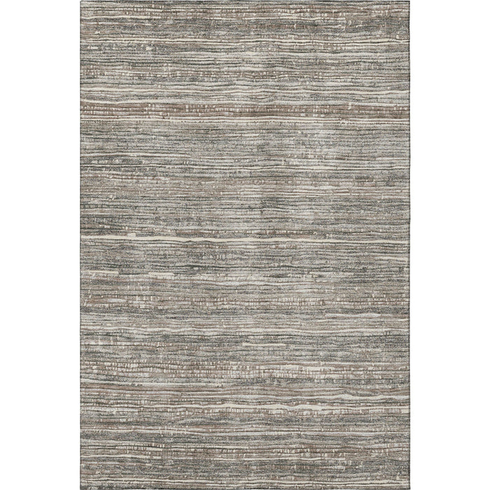 10' X 14' Striped Washable Area Rug With UV Protection (705581) - Beige / Taupe