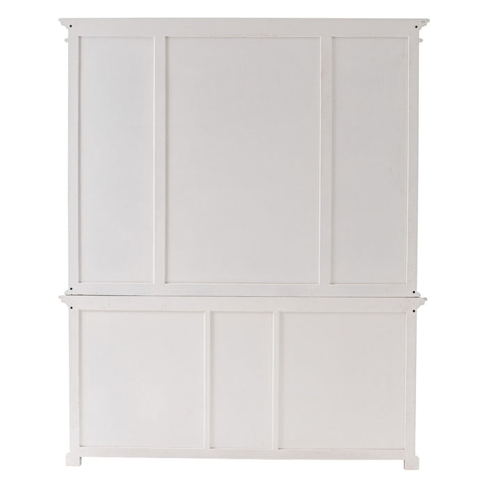 Dining Hutch With Twelve Shelves And Three Drawers - White