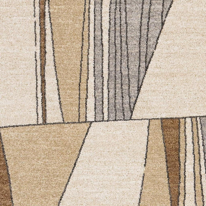 8' X 11' Geometric Area Rug (660047) - White / Black