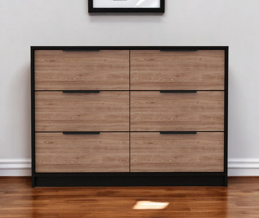 Modern Rustic Dresser - Black / Natural