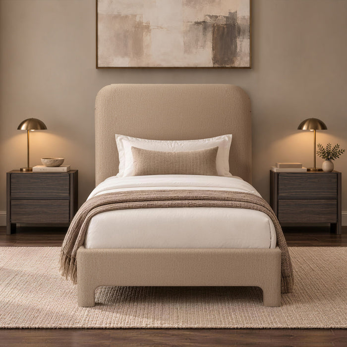 Layton - Rounded Corner Upholstered Bed