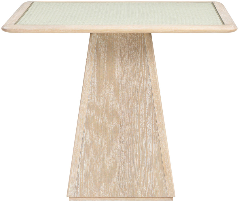 Atrium - Glass Top And Wood Base Dining Table