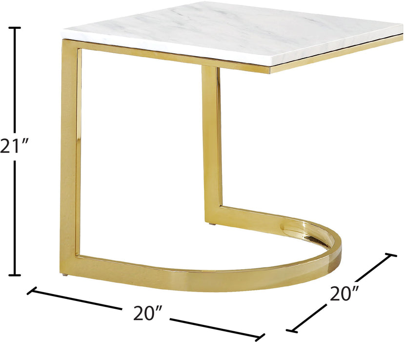 London - End Table - Gold