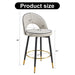 Set of 2 Giga modern upholstered bar stools with 360° swivel, metal legs, ideal for dining room seating.
