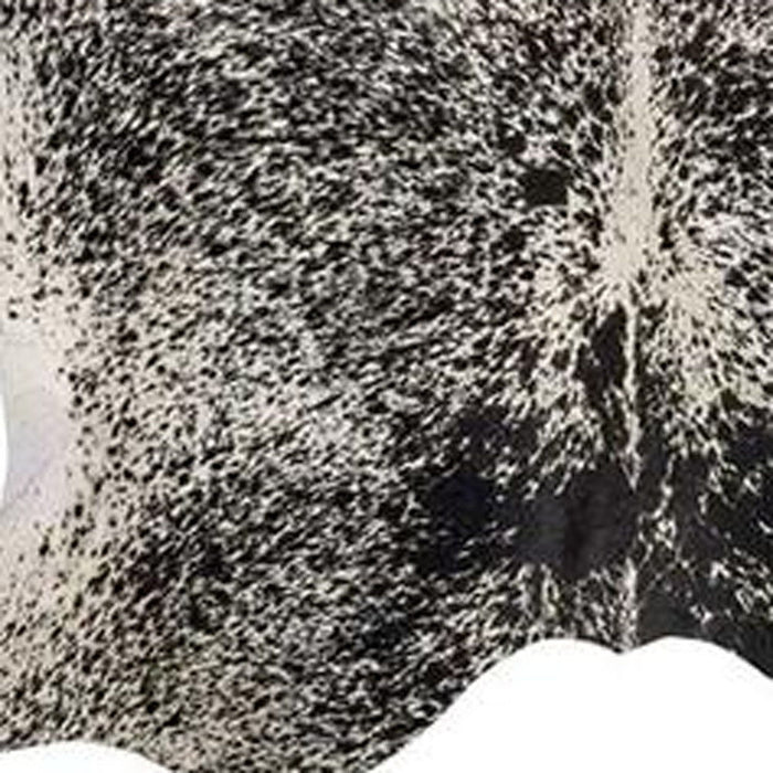 60" x 84" Black And White Cowhide - Area Rug - Salt And Pepper