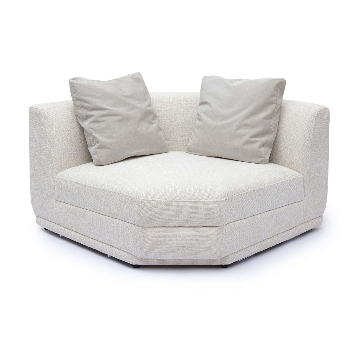 Perry - Modular Wedge Corner Chair - Cream | Z Modern Furniture Store