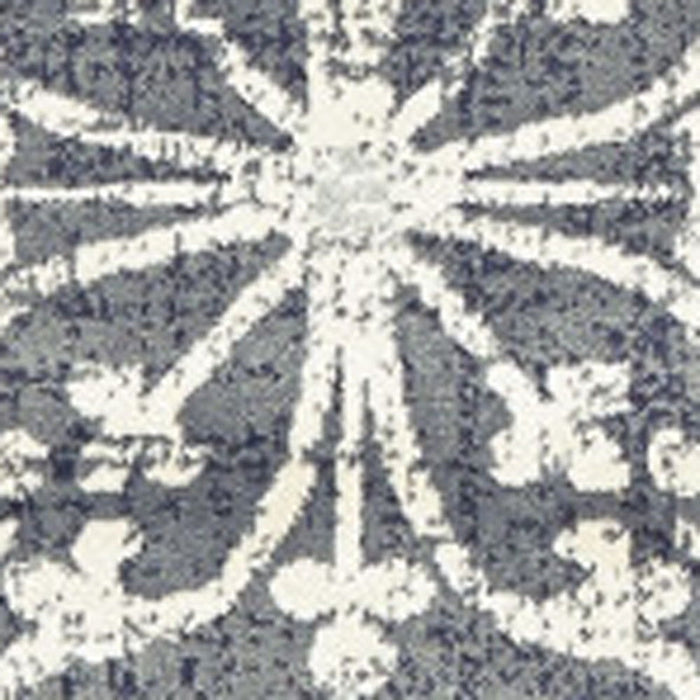 9' x 12' Geometric Power Loom Area Rug - Tan And Gray