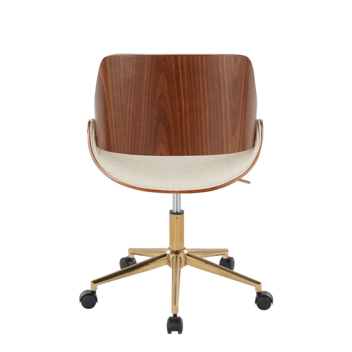 Fabrizzi - Office Chair - Gold Base