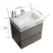 Giga Alice bathroom vanity with integrated sink, wall-mounted floating design, large storage, modern style, no drain or faucet included.