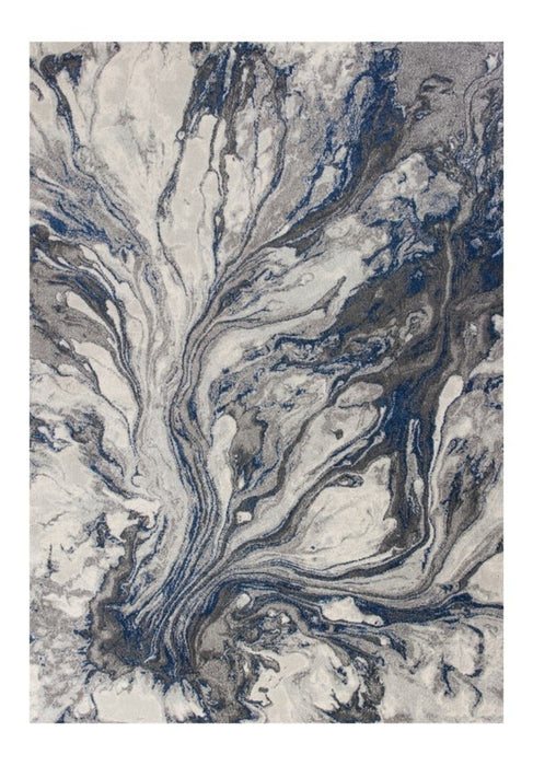 10' x 13' Machine Woven Abstract Watercolor Indoor Area Rug - Gray