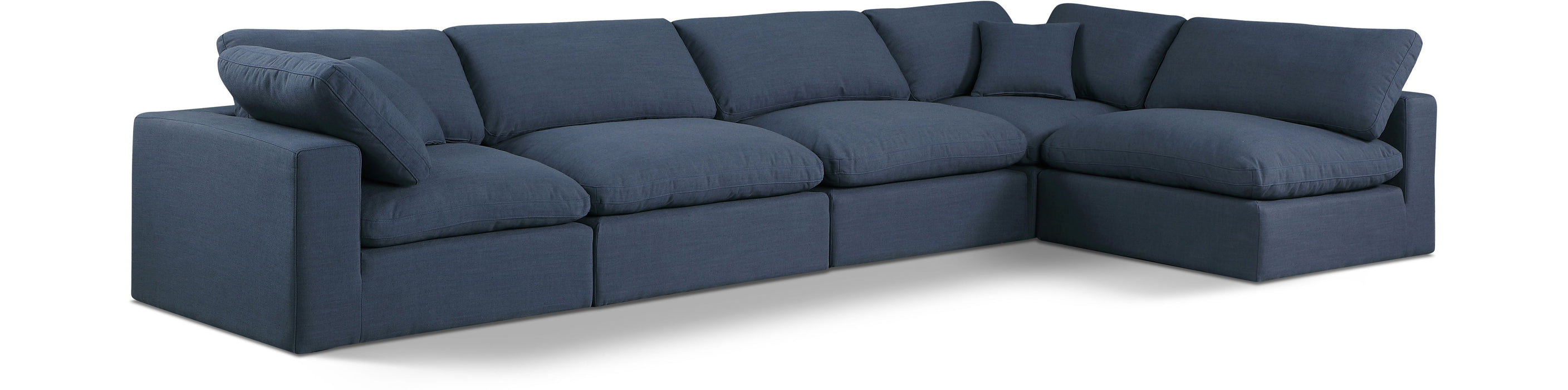 Comfy - 5 Piece Linen Modular Sectional