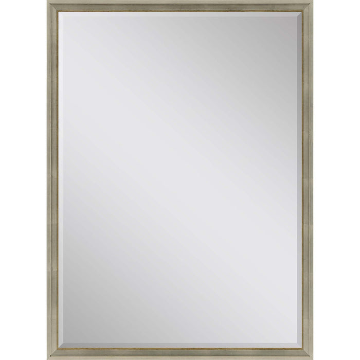 38'' Wood Accent Mirror - Silver
