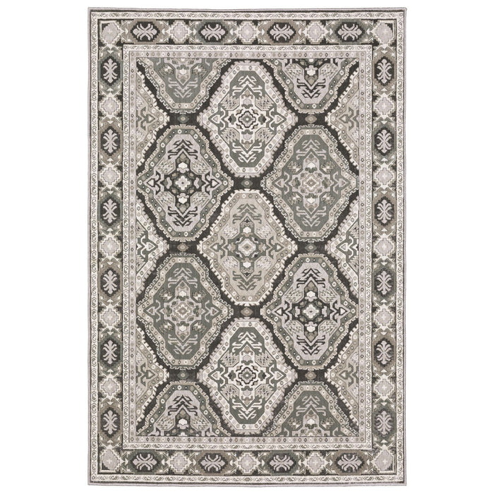 10' X 13' Traditional Medallion Area Rug - Blue