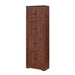 Giga tall accent storage cabinet with 8 doors and 4 shelves, ideal for living room, kitchen, or office storage.