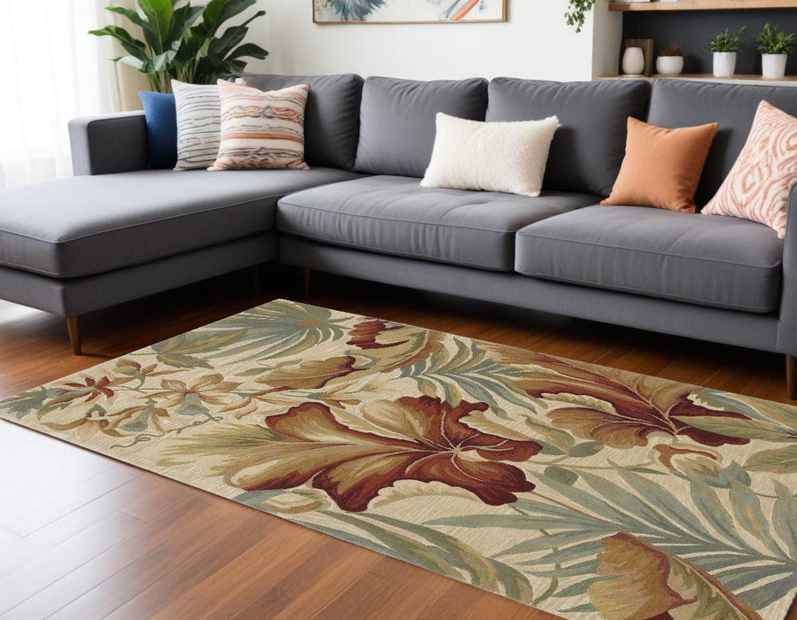 93" x 114" Wool Rug - Ivory