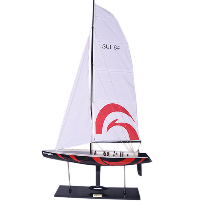 Hand Painted Model Boat (624692) - White / Black