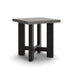 Millennium by Ashley Salina Bay rectangular coffee table with rustic wood finish and trestle-style base