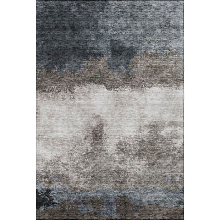 10' X 14' Abstract Washable Area Rug With UV Protection (683590) - Gray / Silver