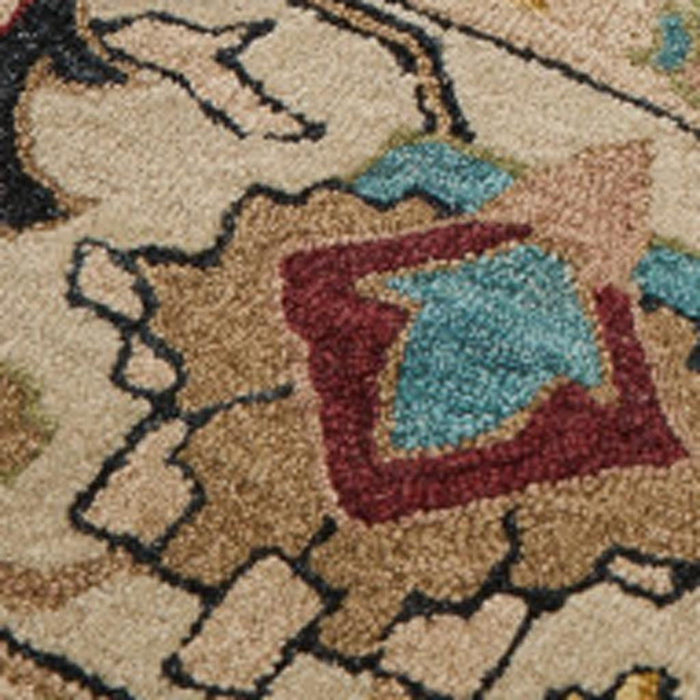 8' X 10' Wool Floral Hand Tufted Area Rug (722318) - Blue / Ivory
