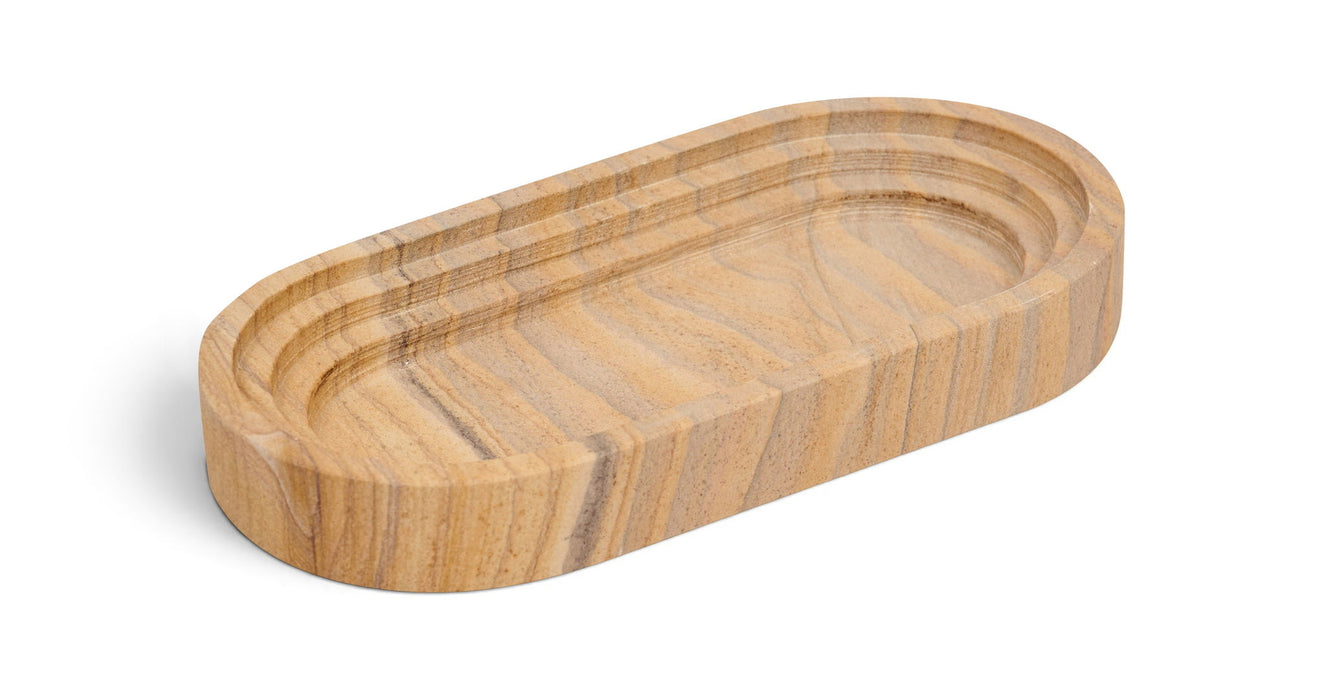 Elegant marble tray by Meridian Furniture with a smooth surface, perfect for serving or decorative display.