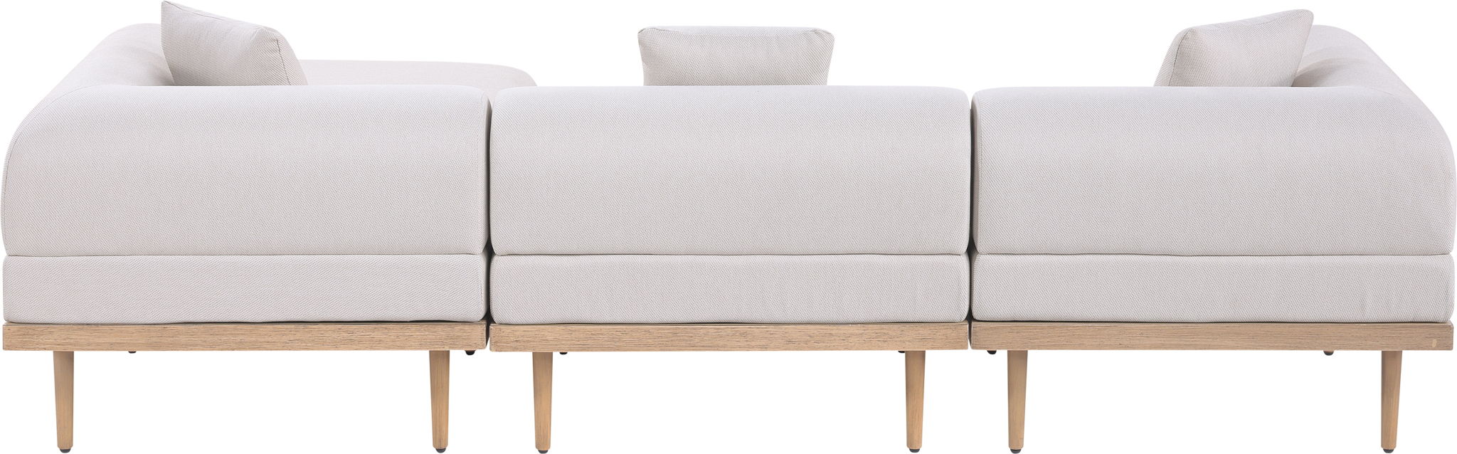 Laguna - 4 Piece 106.5" Upholstered Outdoor Patio Modular Sectional