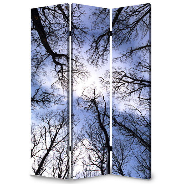 Wood Canvas Forest Screen - Multi Color
