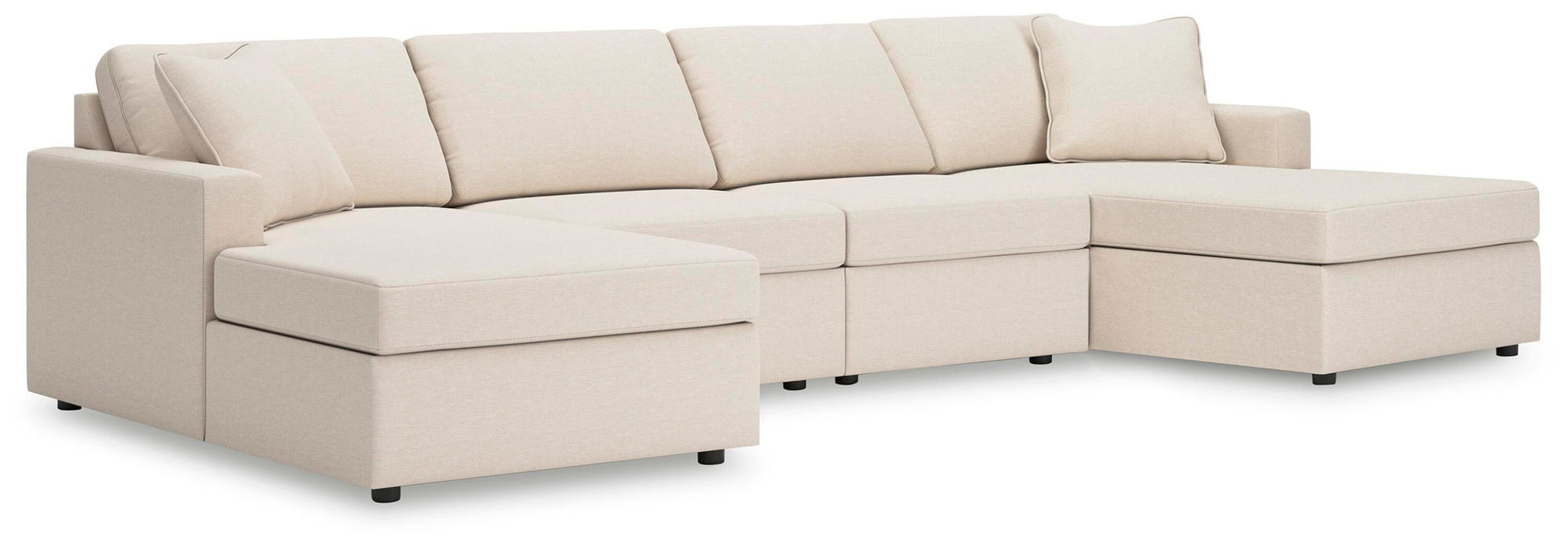 Signature Design by Ashley Modmax Oyster stationary sectional sofa with plush cushions and modern design.